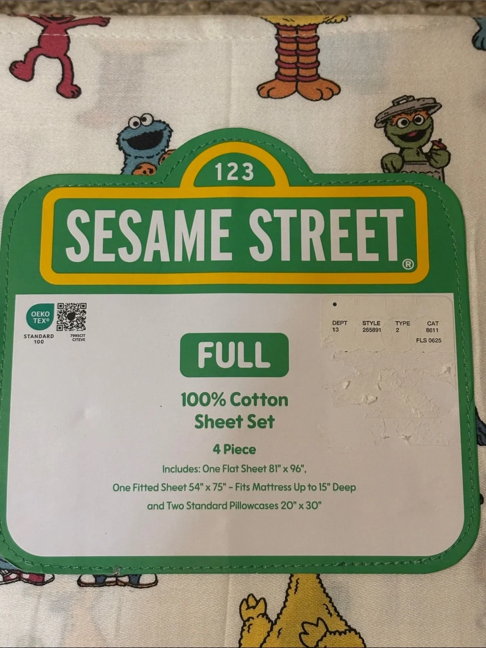 NWT Sesame Street Full Sheet Set
